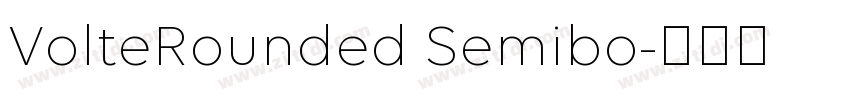 VolteRounded Semibo字体转换